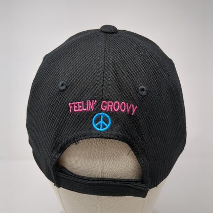 Feelin' Groovy Strapback Hat Black One Size Embroidered Port Authority