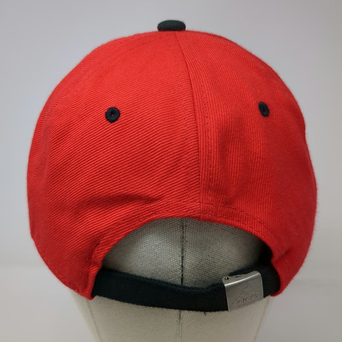 Adidas Baseball Cap Red Black One Size Script A Logo Adjustable Climalite hat