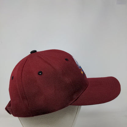 Mazatlan Sailboat Strapback Hat Red One Size Embroidered 6 Panel