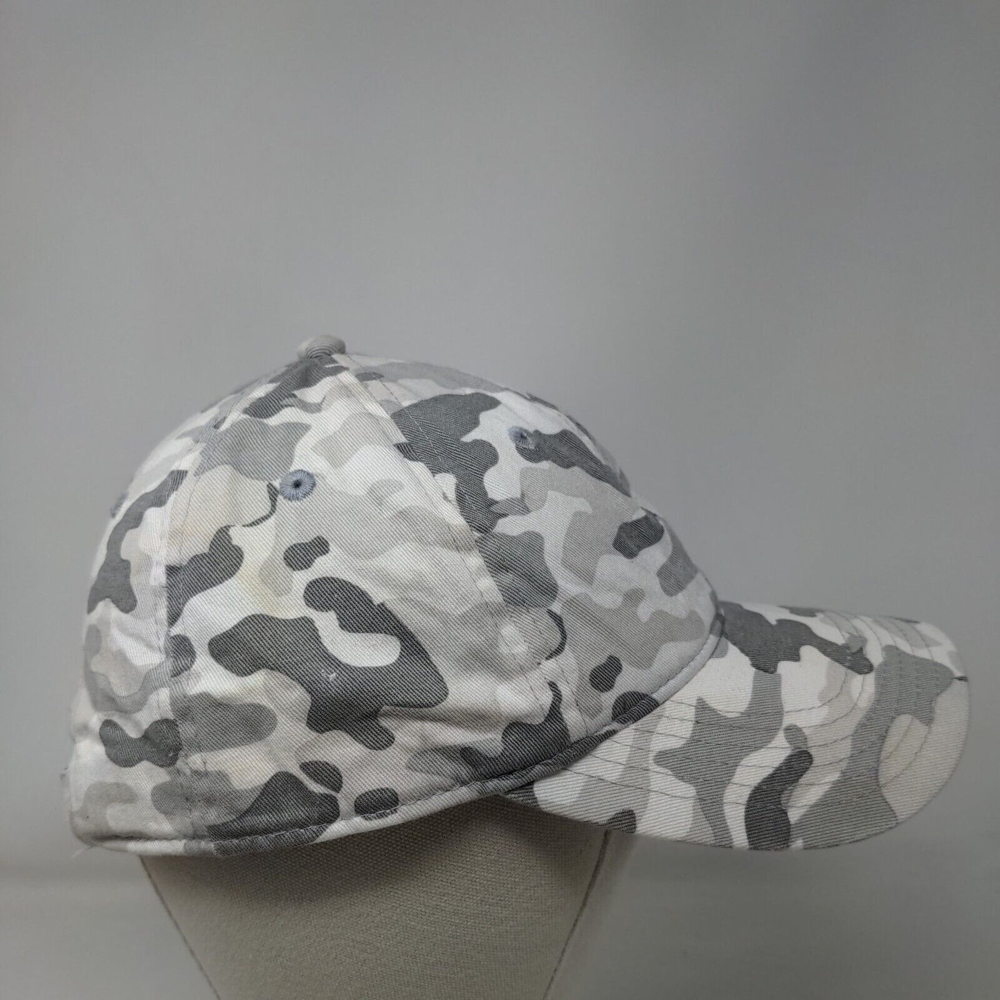 PUMA Slideback Hat Gray Camouflage One Size Adjustable Embroidered Cotton