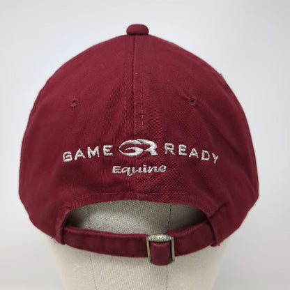 Outdoor Cap Baseball Cap Red One Size Game Ready Equine Silver Embroidered Hat