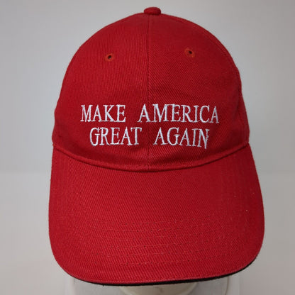 Make America Great Again Slideback Hat Red One Size Adjustable Embroidered