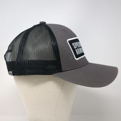 Outdoor Cap Trucker Hat Gray One Size Springfield Armory Patch Mesh Snapback