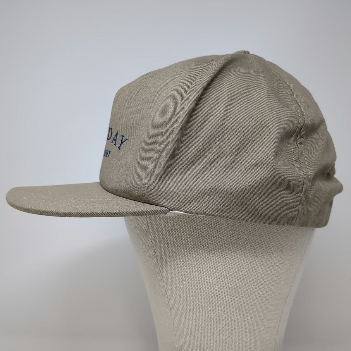 Unionwear 5 Panel Beige One Size Snapback Made in USA Holiday Retirement Hat