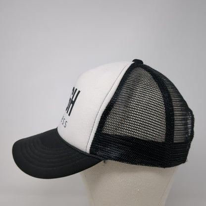 High Fitness Snapback Trucker Hat Black One Size Adjustable Mesh Back Cobra