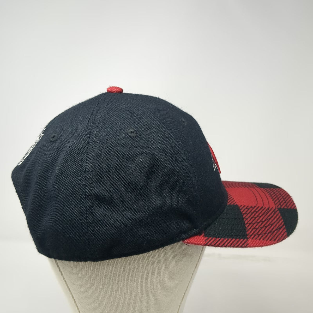 Arkansas Razorbacks NCAA Top of the World Snapback Hat Black Red One Size Plaid