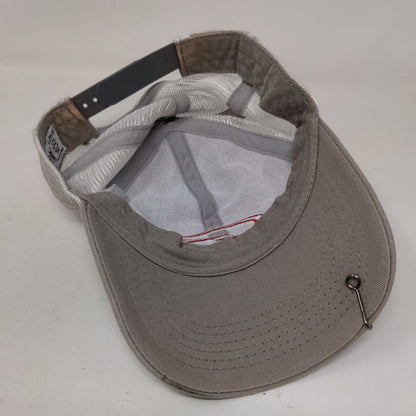 Strike King Snapback Mesh Back Trucker Hat Tan One Size Fishing Hook