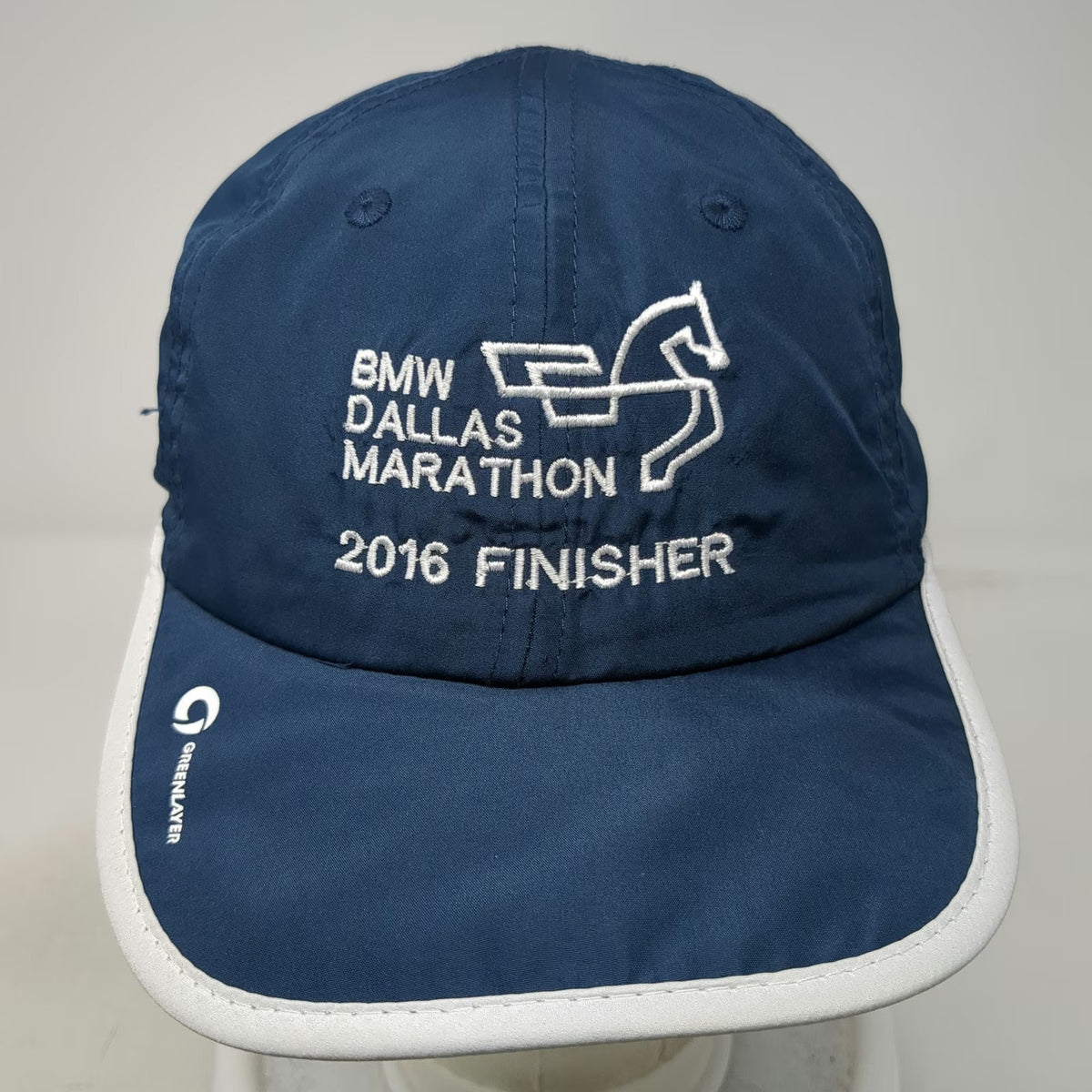 Greenlayer Blue Baseball Cap One Size BMW Dallas Marathon 2016 Finisher Hat