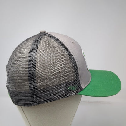 Namebrand Gray Green Trucker Hat One Size Idaho Central Credit Union Mesh Patch