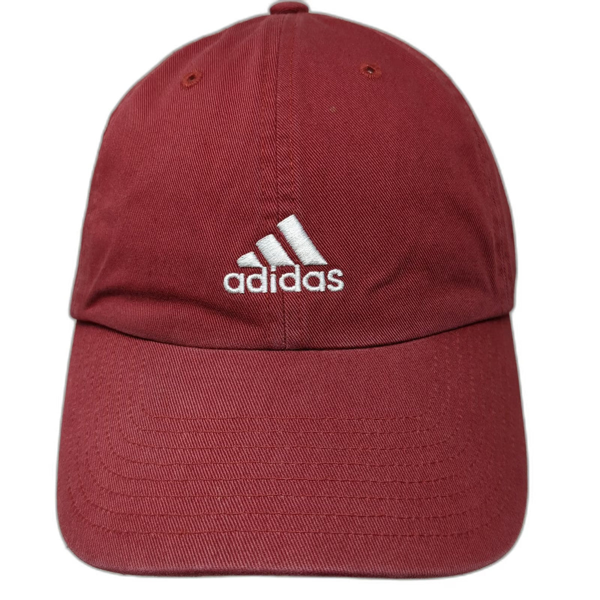 Adidas Baseball Cap Red OSFM Slideback Embroidered Logo Adjustable Cotton Hat