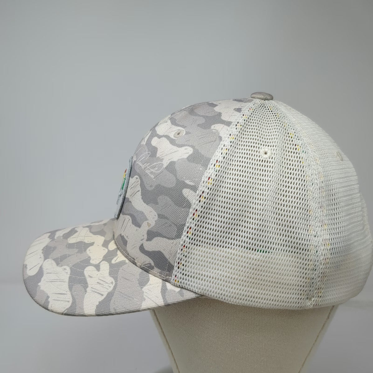 Puma Gray Arnold Palmer Camo Trucker Hat One Size Golf Umbrella P Patch Mesh