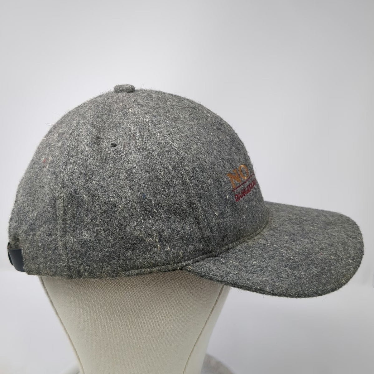 No Fear Baseball Cap Gray One Size Strapback Dangerous Sports Gear Wool Hat