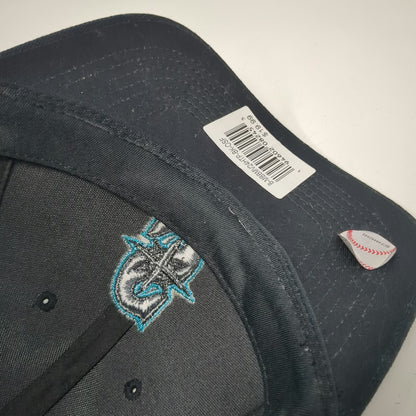 Fan Favorite Seattle Mariners MLB Black One Size Snapback Hat Contrast Stitching