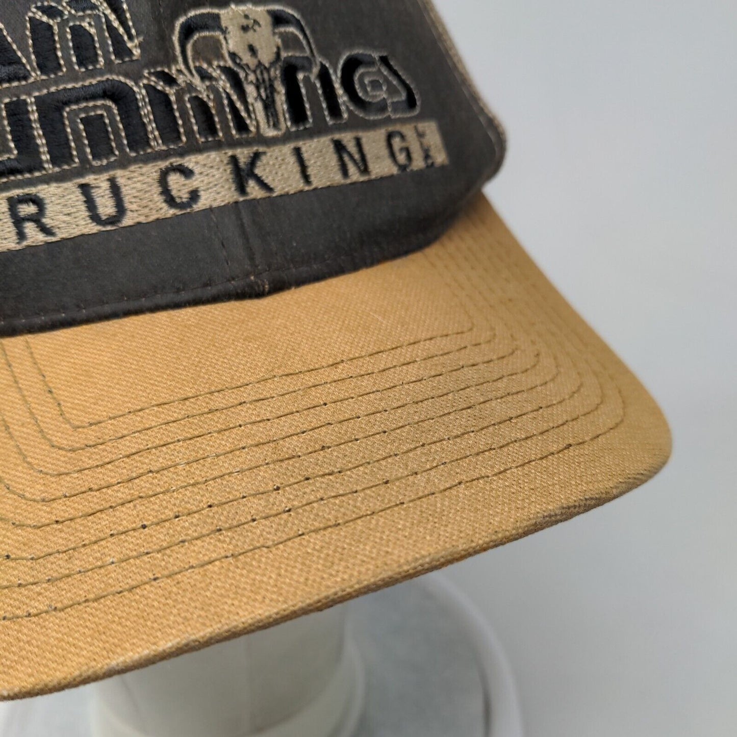 Cam Cummings Trucking Snapback Trucker Hat Brown One Size Mesh Back Outdoor Cap