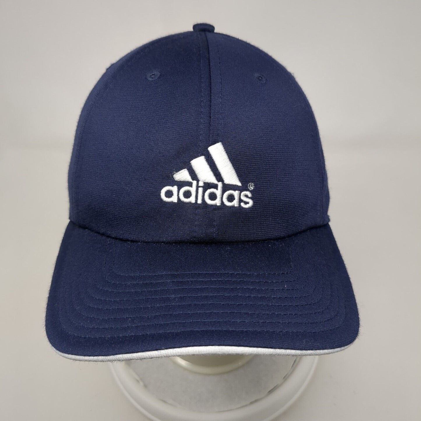 Adidas 3 Stripes Slideback Hat Blue One Size Adjustable Embroidered
