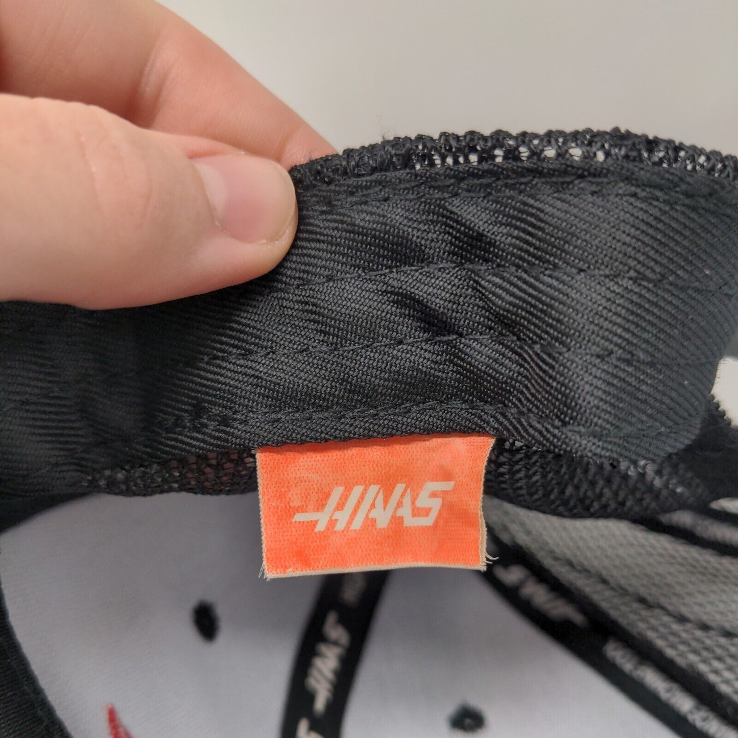 Haas Snapback Mesh Back Trucker Hat Black OSFA Adjustable Embroidered