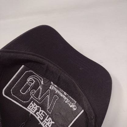 J. Boohooman Snapback Mesh Back Trucker Hat Black OS Embroidered Logo Japanese