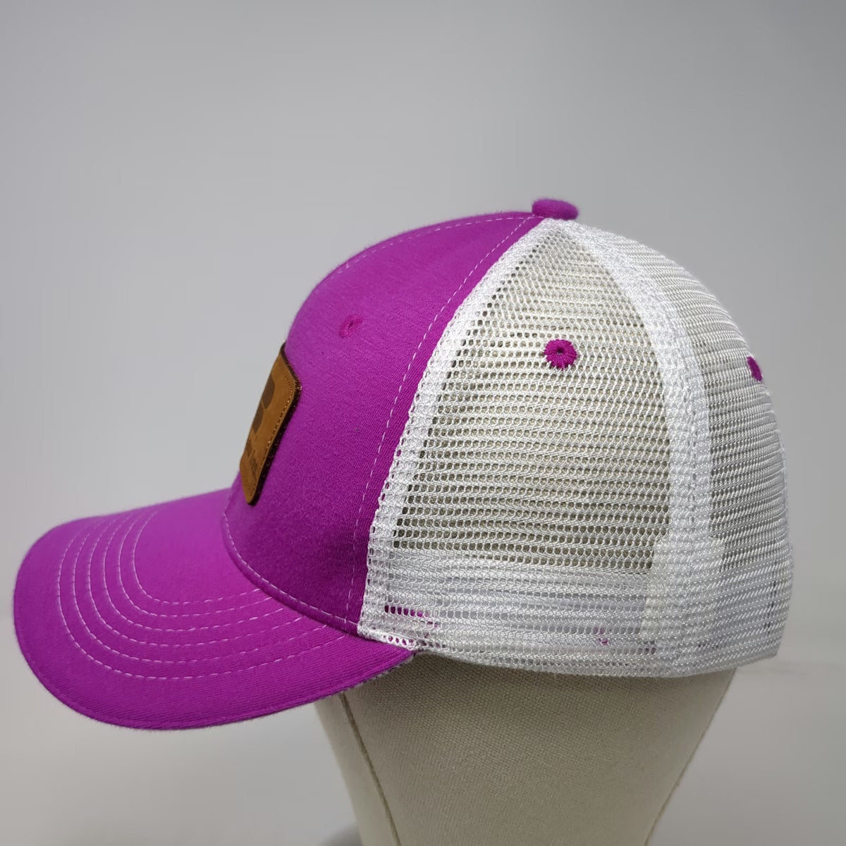 Buck's Bags Trucker Hat Pink One Size Farm Bureau Insurance Mesh Back Snapback