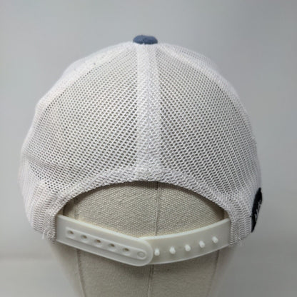 Huk Fishing Snapback Trucker Hat Blue OSFM Adjustable Mesh Back Yupoong