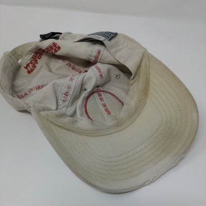 Old Guys Rule Slideback Hat Tan One Size Solid Adjustable Embroidered