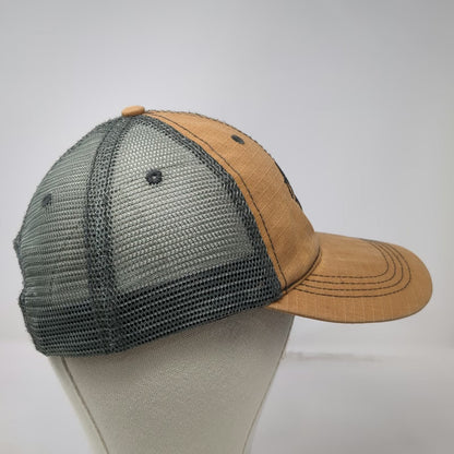 Prairie Mountain Trucker Hat Brown Gray One Size Alaska Bear Last Frontier Mesh