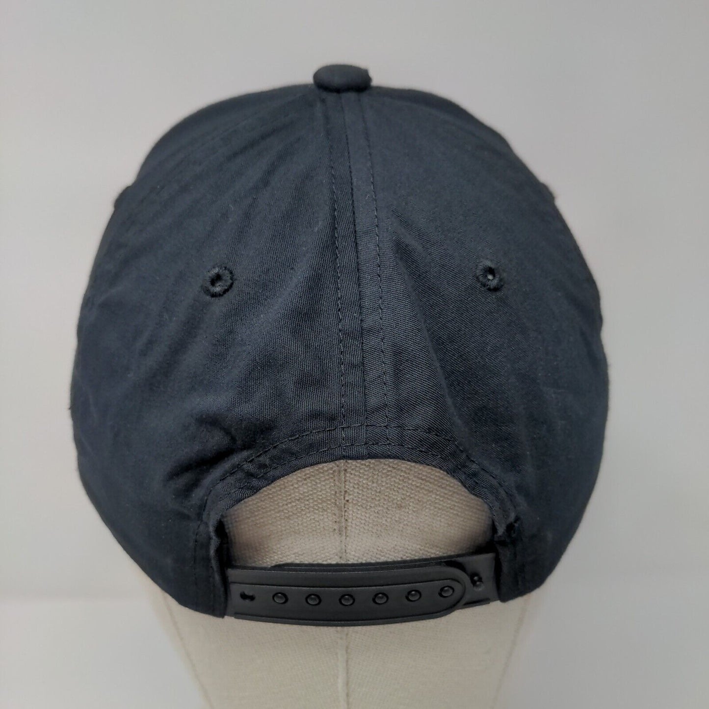 Brixton Supply Snapback Hat Black OSFA Adjustable Embroidered 6 Panel Cotton
