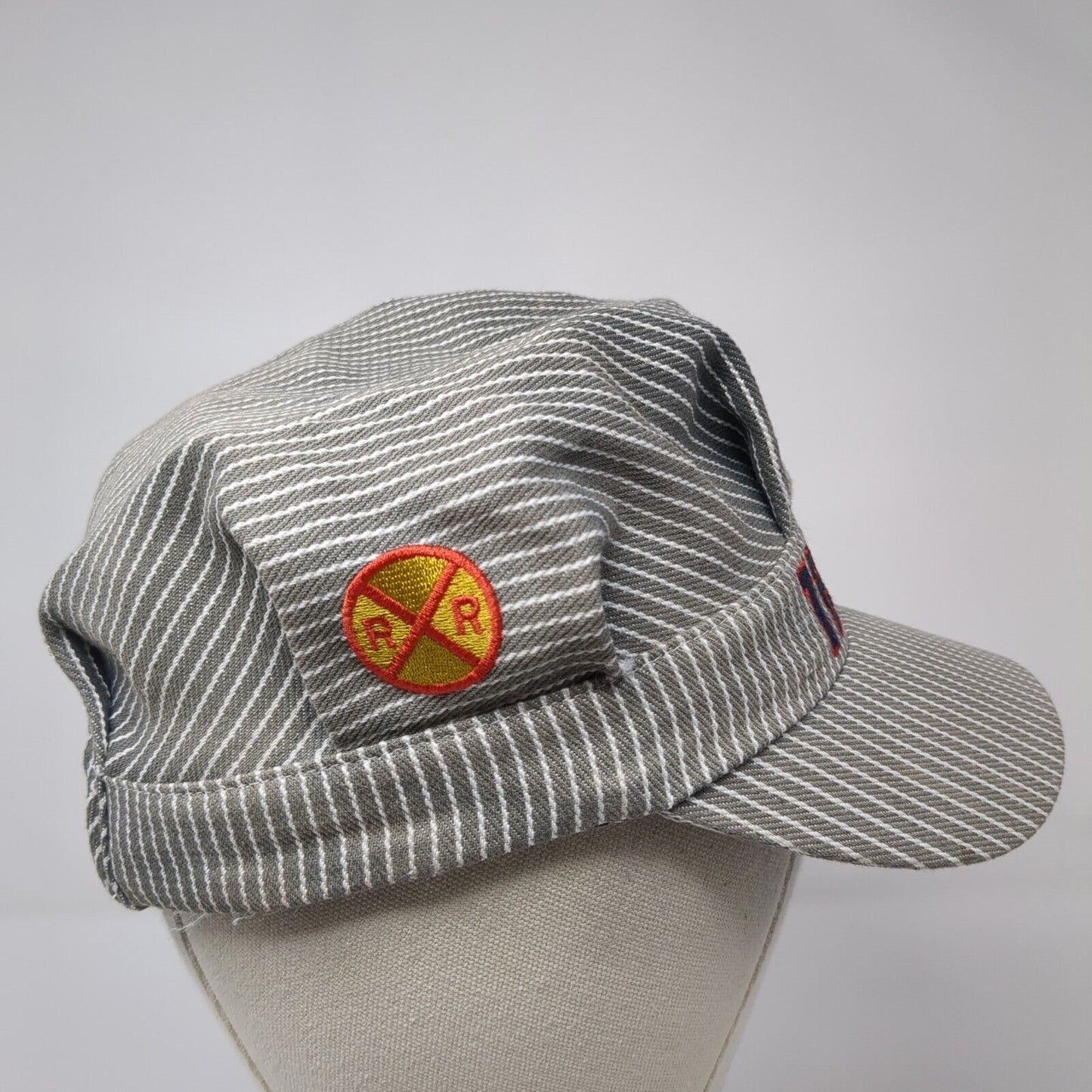 Thomas The Train Youth Conductor Hat Gray OS Adjustable Embroidered Pinstripe