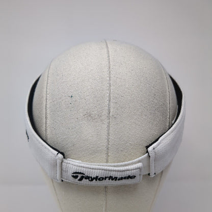 TaylorMade Strapback Sun Visor Hat White One Size Burner R11 Embroidered