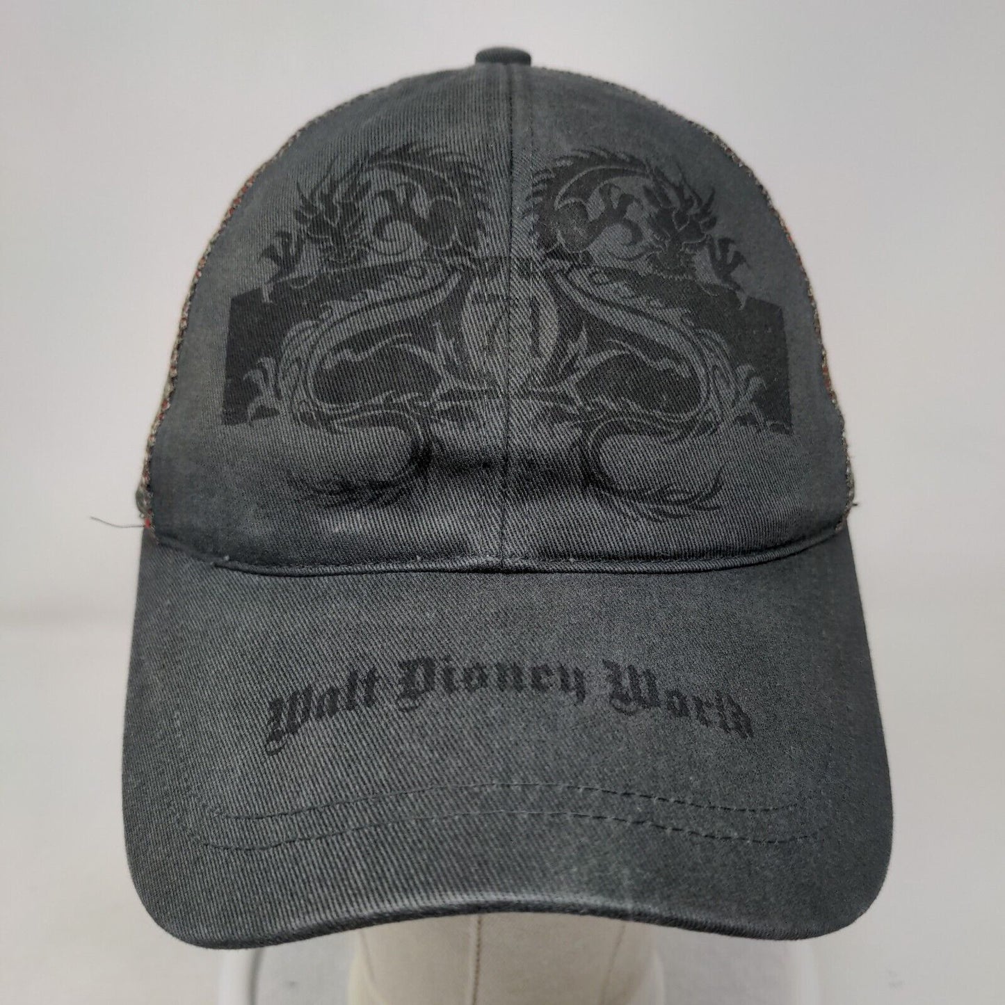 Walt Disney World Dragon Snapback Mesh Back Trucker Hat Gray One Size