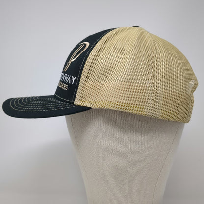 Richardson Trucker Hat Black One Size Pathway Builders Mesh Snapback Contrast