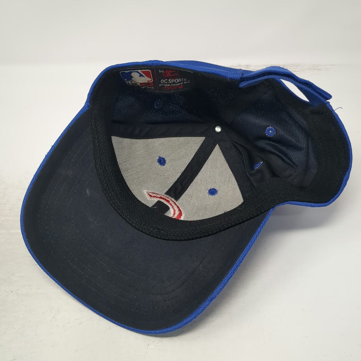 OC Sports Chicago Cubs MLB Baseball Cap Blue One Size Strapback Logo Hat OSFM
