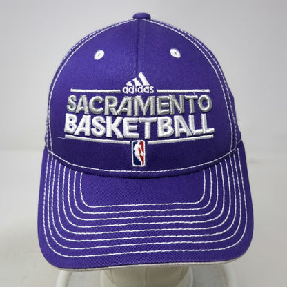 Sacramento Kings NBA adidas Hat Purple One Size Strapback Contrast Stitching