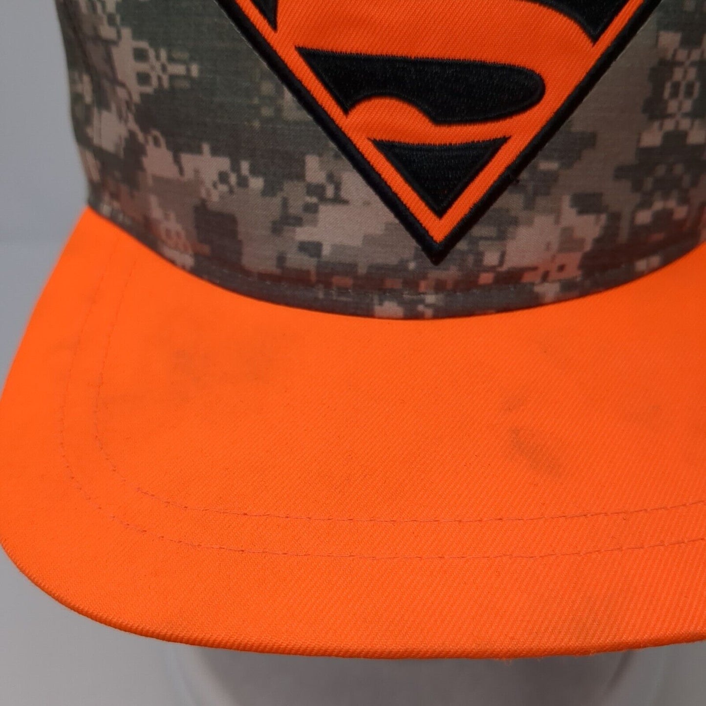 Superman Snapback Hat Digital Camo Youth One Size Adjustable Superhero