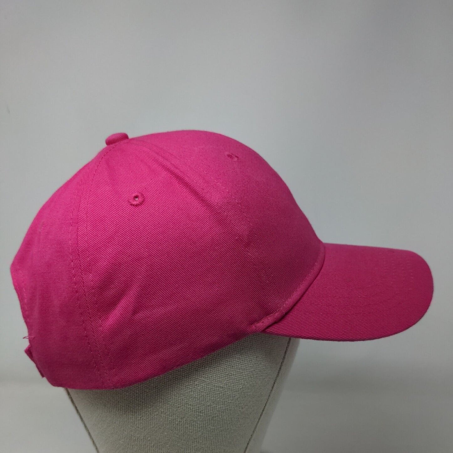 Pugs Bling Strapback Hat Pink One Size Adjustable Outdoor 6 Panel