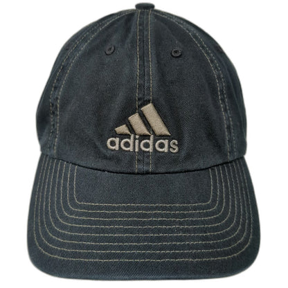 Adidas Baseball Cap Black One Size Slideback Contrast Stitching Embroidered Hat