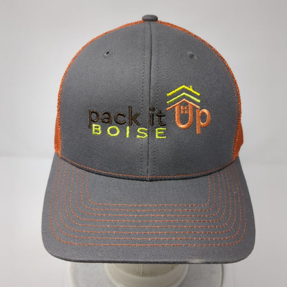 Pack It Up Boise Fitted Trucker Hat Multicolor One Size Mesh Back Fahrenheit