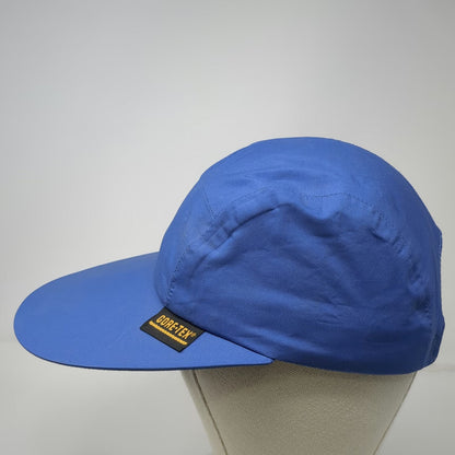 Eddie Bauer 5 Panel Blue Hat Gore-Tex Elastic Back Made in USA Outdoor Vintage