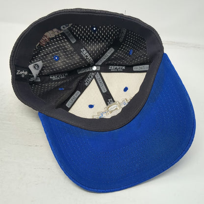 Zephyr NCAA College World Series 2018 Omaha Gray Cap L Hat Multi Logo Mesh Fit