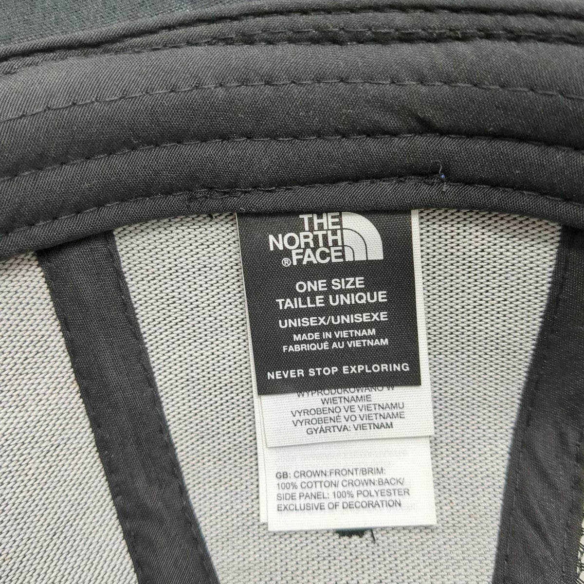 The North Face Trucker Hat Black One Size Idaho KRC Logo Mesh Snapback Cotton