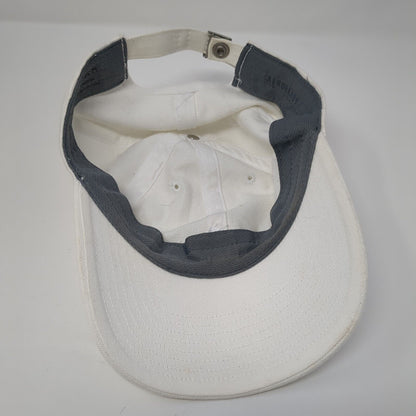 Adidas Slideback Hat White One Size Adjustable Embroidered Aeroready 6 Panel