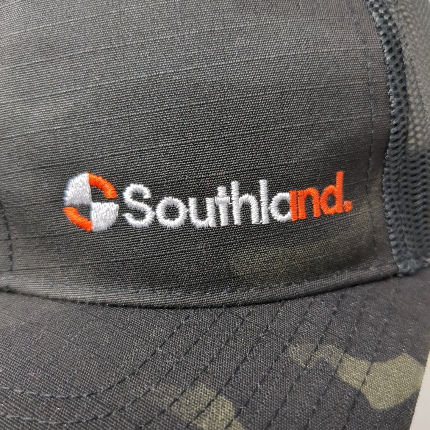Southland Snapback Trucker Hat Camo One Size Mesh Back Richardson