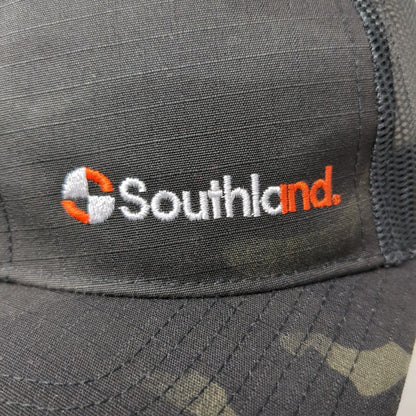 Southland Snapback Trucker Hat Camo One Size Mesh Back Richardson