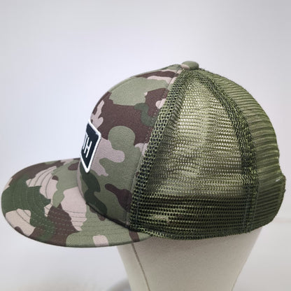 Smith Trucker Hat Green Camo One Size Mesh Back Snapback Patch Logo Graphic