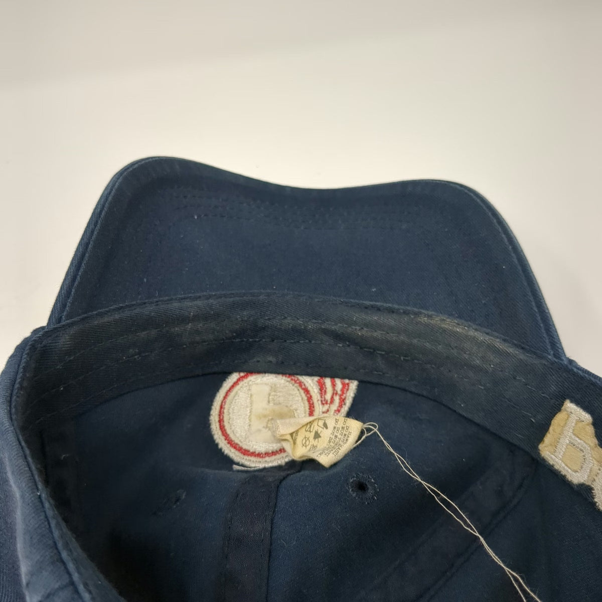 Alternative Baseball Cap Blue One Size Slideback Embroidered P Logo Poky Feather