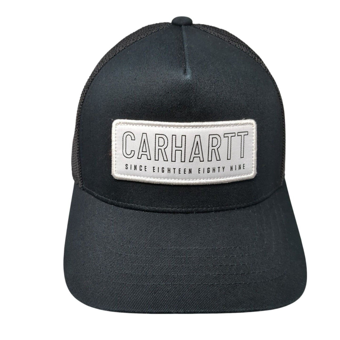 Carhartt Since 1889 Snapback Mesh Back Trucker Hat Black One Size