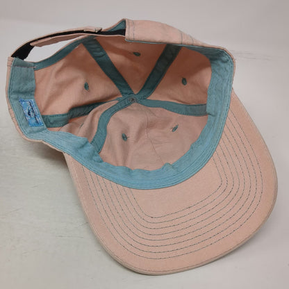 Tommy Bahama Baseball Cap Pink OSFM Hibiscus Flower Embroidered Hat Strapback