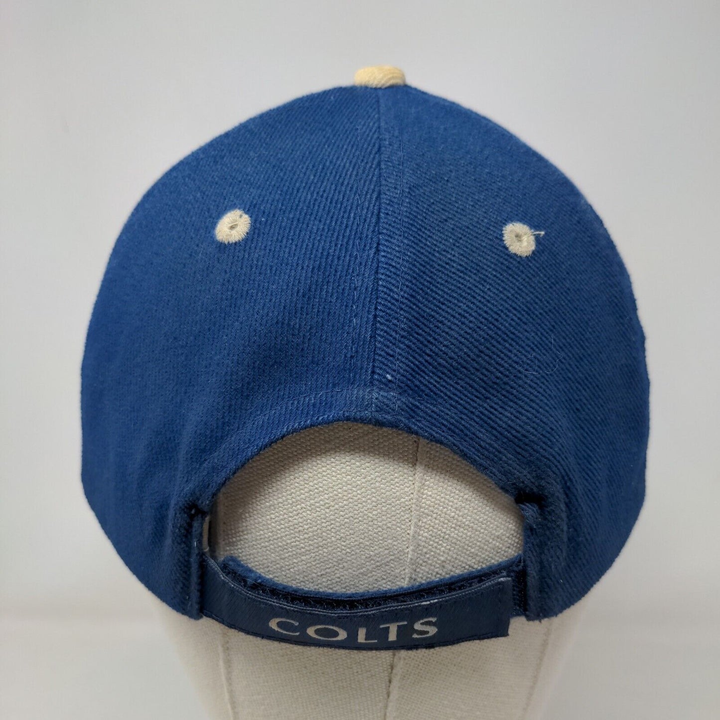 NFL Men's Strapback Hat Blue Size OSFA Embroidered Indianapolis Colts Logo