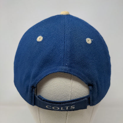 NFL Men's Strapback Hat Blue Size OSFA Embroidered Indianapolis Colts Logo