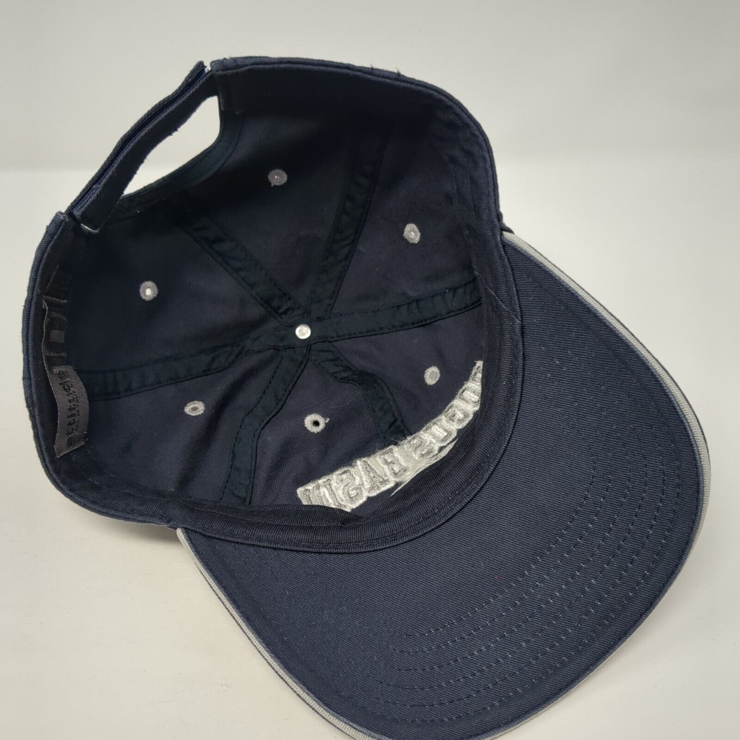Bogus Basin ID Strapback Hat Blue One Size Adjustable Attitude 6 Panel