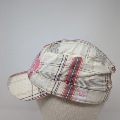 Lake of The Ozarks Cadet Army Cap Multicolor OS Adjustable Plaid American Crown